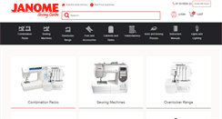 Desktop Screenshot of janomesewingcentre.com.au