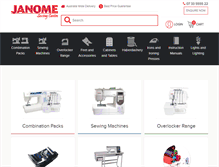 Tablet Screenshot of janomesewingcentre.com.au
